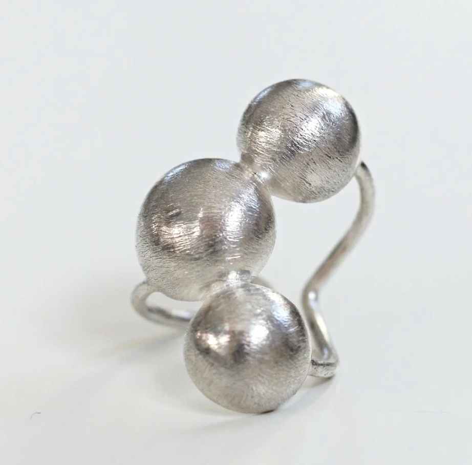 Bague Taj-Mahal ajustable argent
