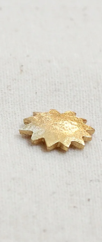 Boucles d'oreilles Cactus Étoilé – Laiton plaqué or 24k