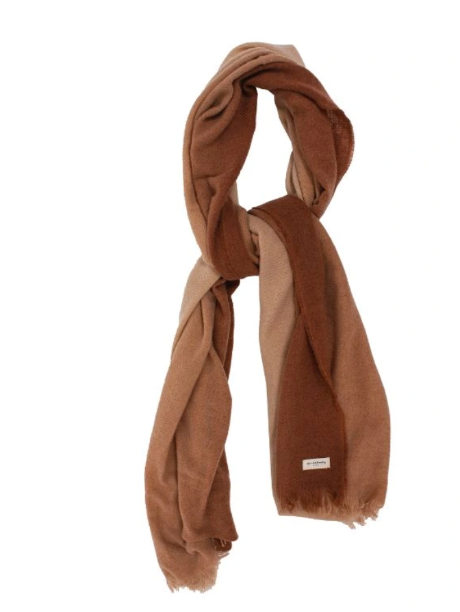 Écharpe Frangée Tie and Dye en Laine – MANILLE Jade & Écureuil