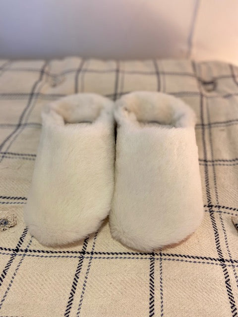 babouches en vrai peau de mouton