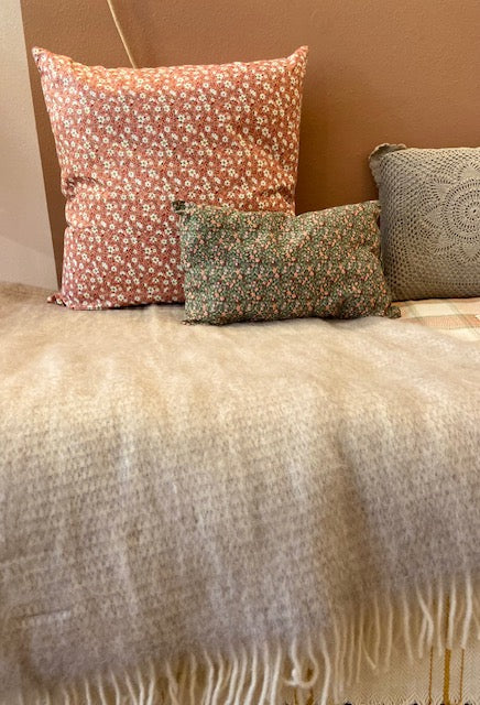 Plaid Mohair Écru