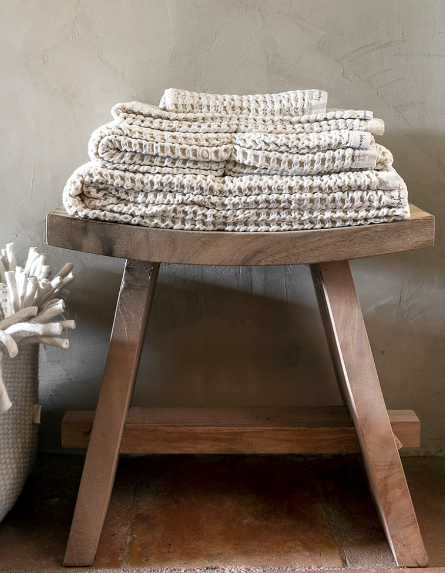 Serviettes en coton biologique en 130X180 cm