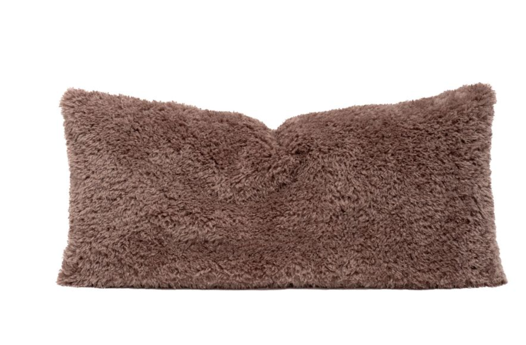 coussin fausse fourrure en 110X55 cm