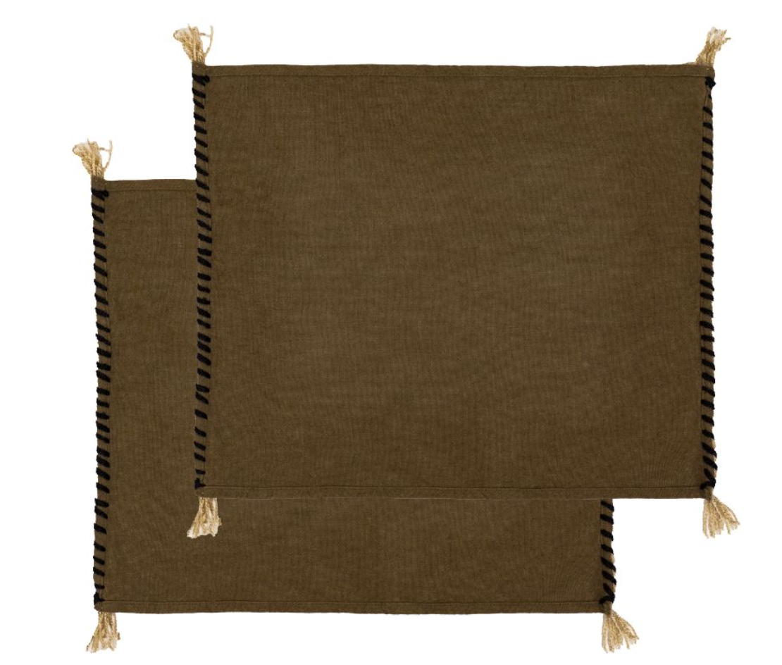 vendu en lot de 2 couleur bronze , détals passepoil