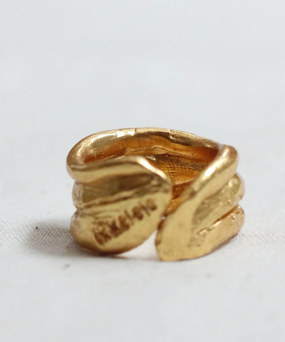 détails bague vue de dos