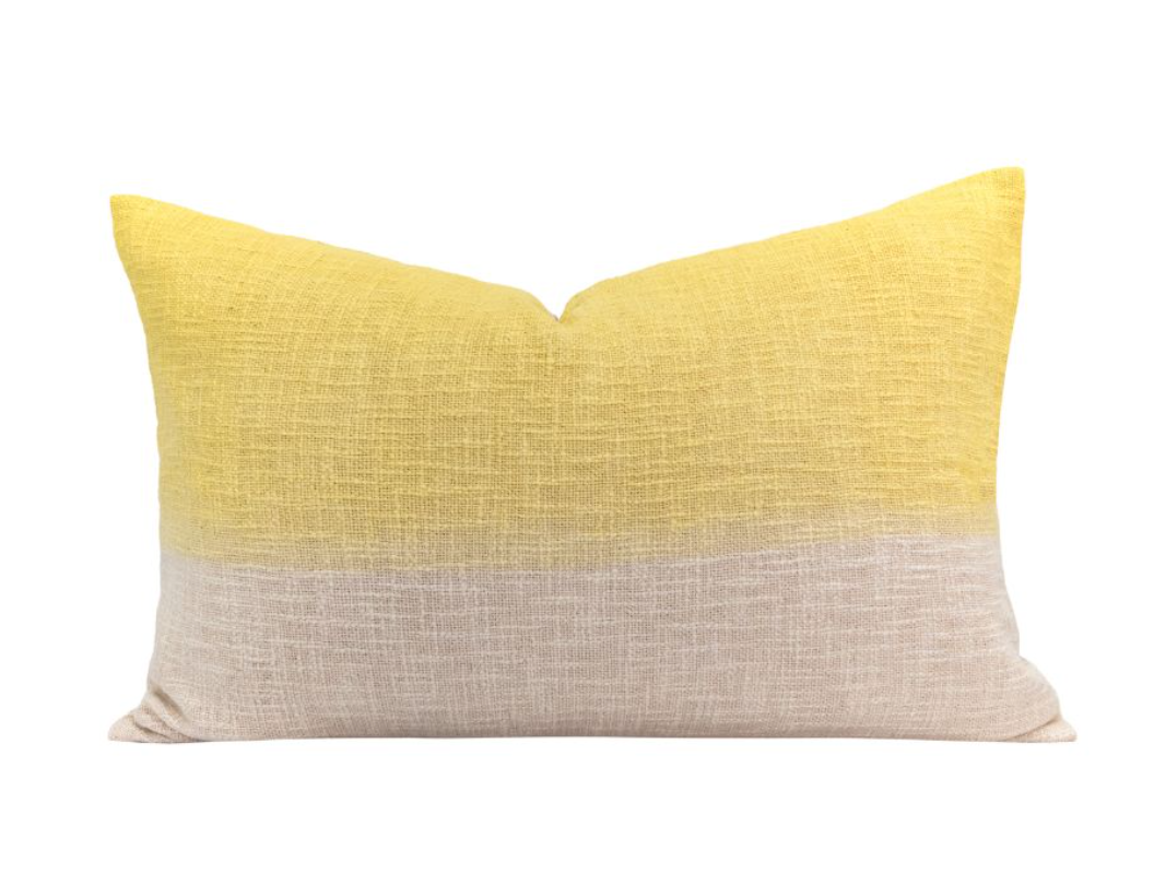 coussin en 40 X 60 cm tye- die Citrus
