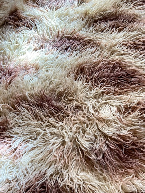 Gros plan tapis turc à poils longs